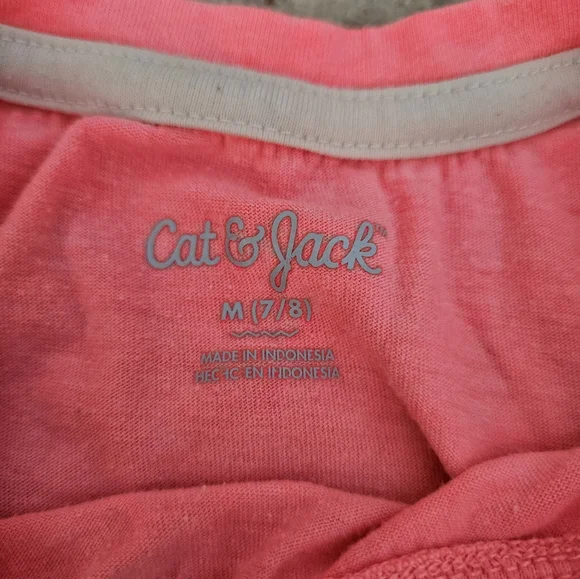 Lot of 5 girls size 7 8 summer tops. 4 t-shirts and 1 tank top. All size medium - Picture 5 of 10